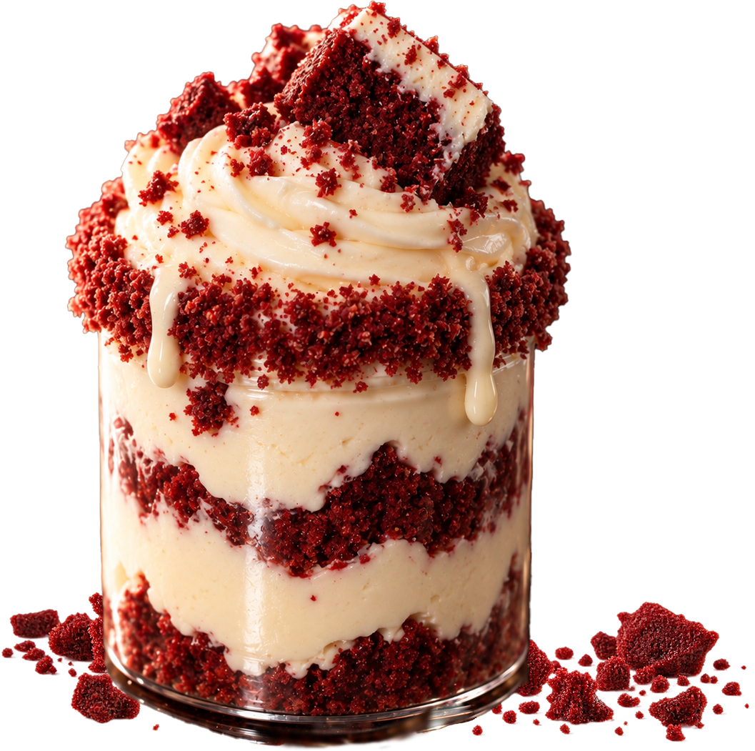 Red Velvet Cheesecake Jar